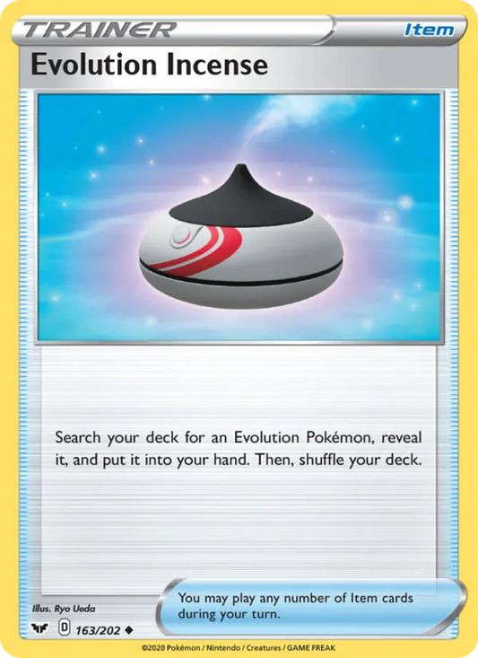 Evolution Incense Non-Foil 163/202 Sword & Shield Pokémon Card