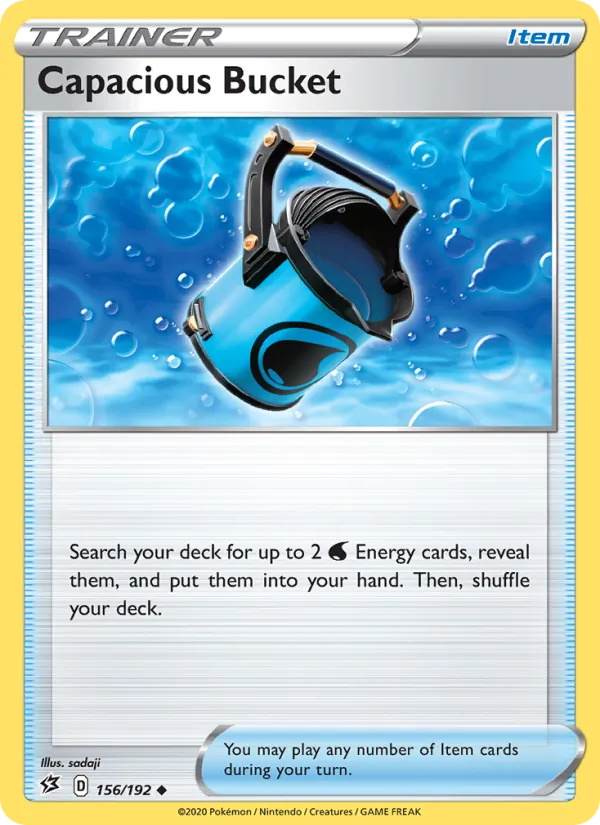 Capacious Bucket Reverse Holo 156/192 Rebel Clash Pokémon Card
