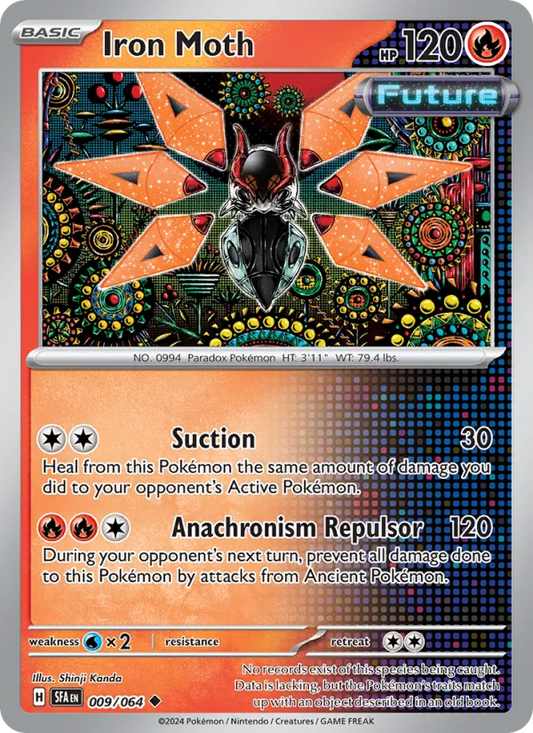 Iron Moth Normal 009/64 Shrouded Fable Pokémon Card