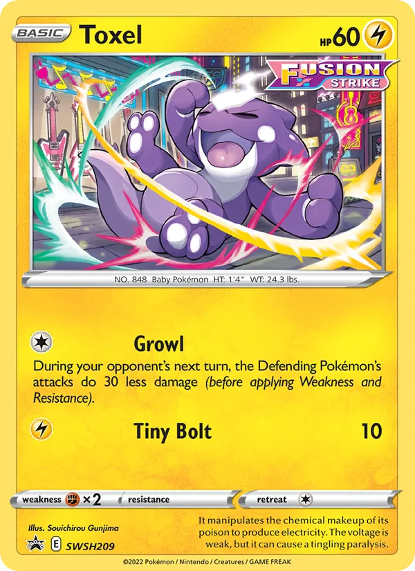 Toxel Holo WH209/307 SWSH Black Star Promos Pokémon Card