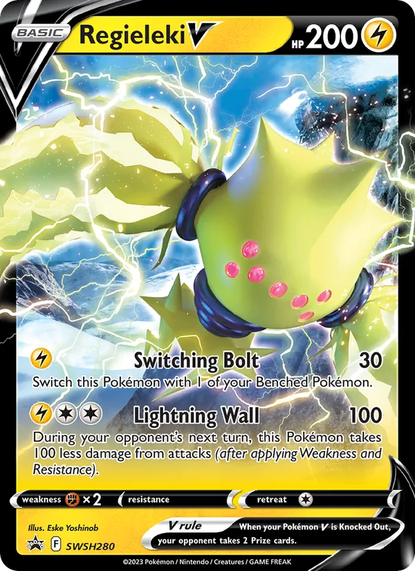Regieleki V Holo WH280/307 SWSH Black Star Promos Pokémon Card