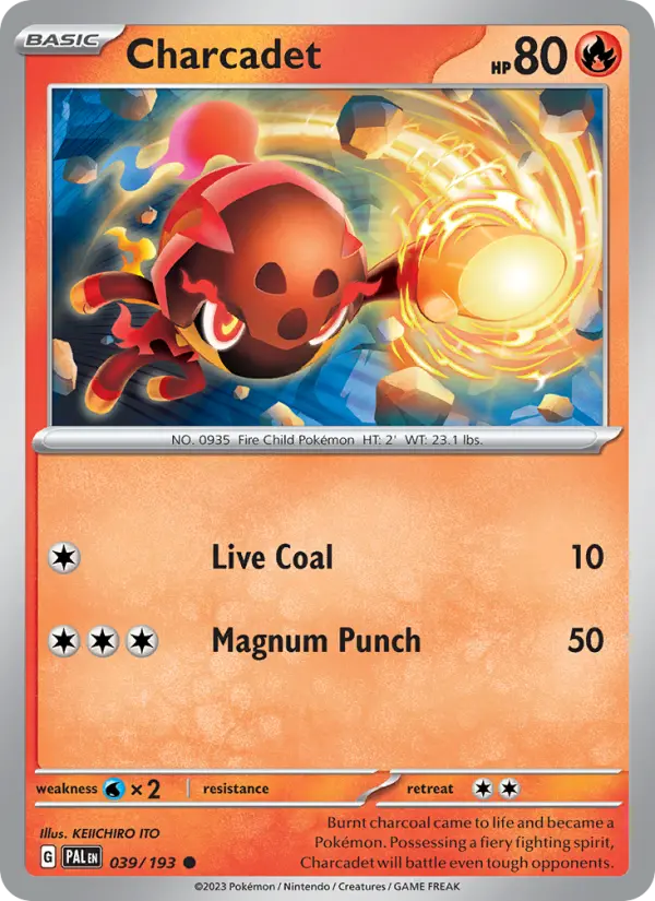 Charcadet Non-Foil 039/193 Paldea Evolved Pokémon Card