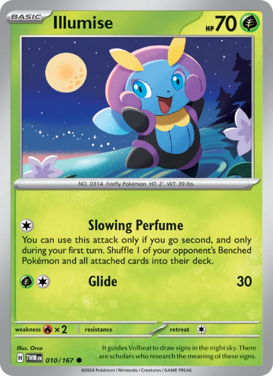 Illumise Normal 010/167 Twilight Masquerade Pokémon Card