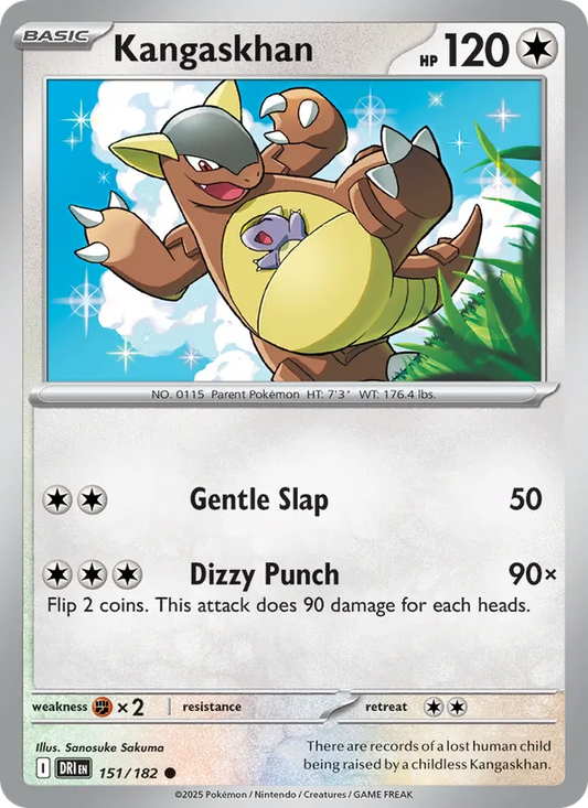Kangaskhan Normal 151/182 Destined Rivals Pokémon Card