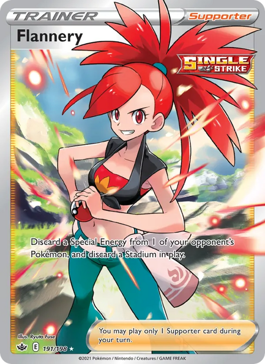 Flannery Holo 191/198 Chilling Reign Pokémon Card
