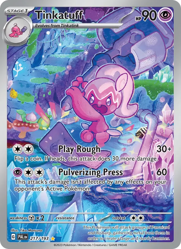 Tinkatuff Holo 217/193 Paldea Evolved Pokémon Card