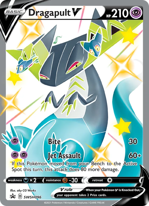 Dragapult V Holo WH096/307 SWSH Black Star Promos Pokémon Card