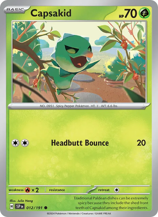 Capsakid Normal 012/191 Surging Sparks Pokémon Card
