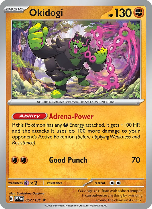 Okidogi Holo 057/131 Prismatic Evolutions Pokémon Card