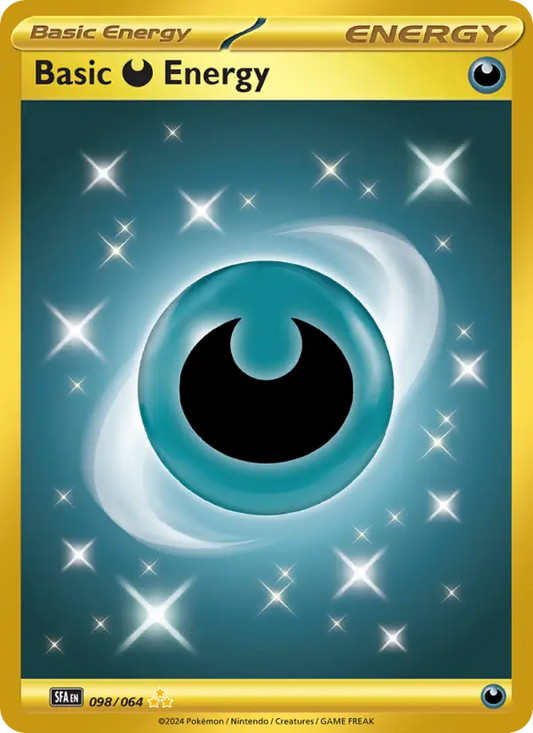 Basic Darkness Energy Holo 098/64 Shrouded Fable Pokémon Card