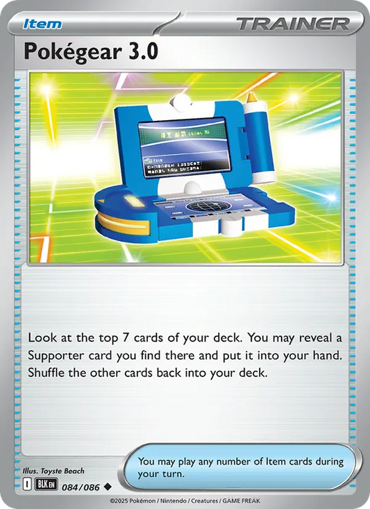 Pokégear 3.0 Normal 084/86 Black Bolt Pokémon Card