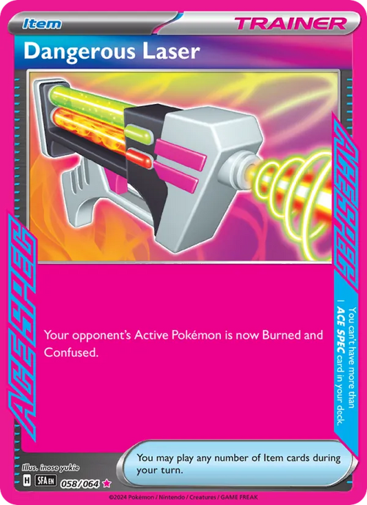 Dangerous Laser Holo 058/64 Shrouded Fable Pokémon Card