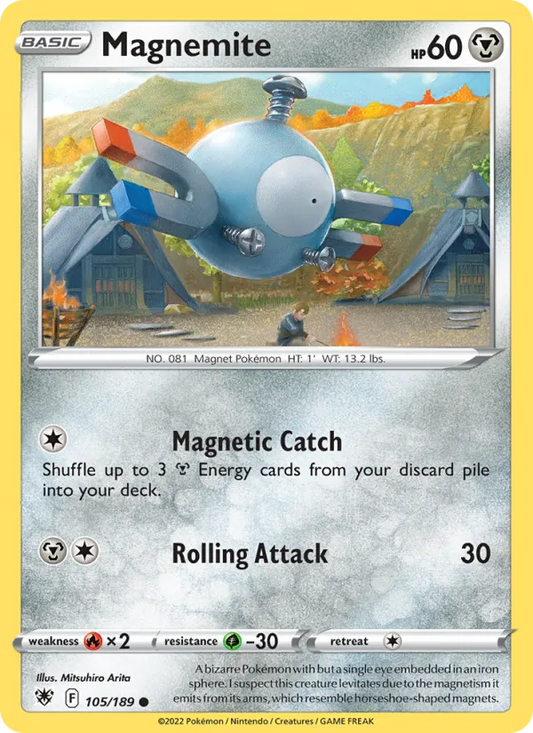 Magnemite Normal 105/189 Astral Radiance Pokémon Card