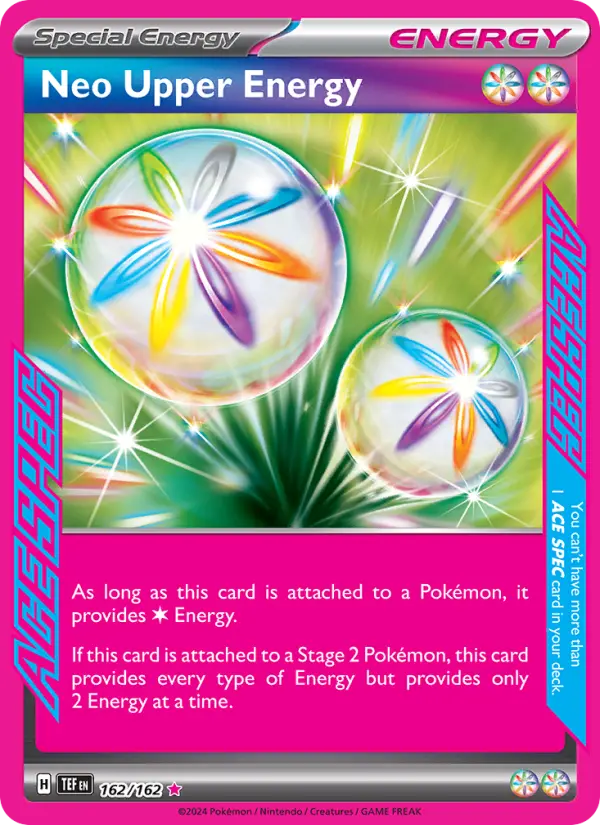 Neo Upper Energy Holo 162/162 Temporal Forces Pokémon Card
