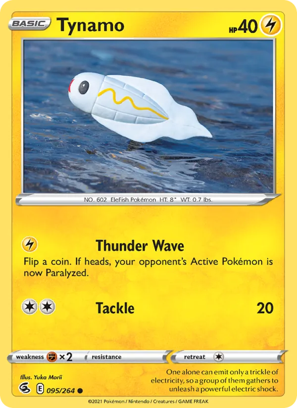Tynamo Reverse Holo 095/264 Fusion Strike Pokémon Card