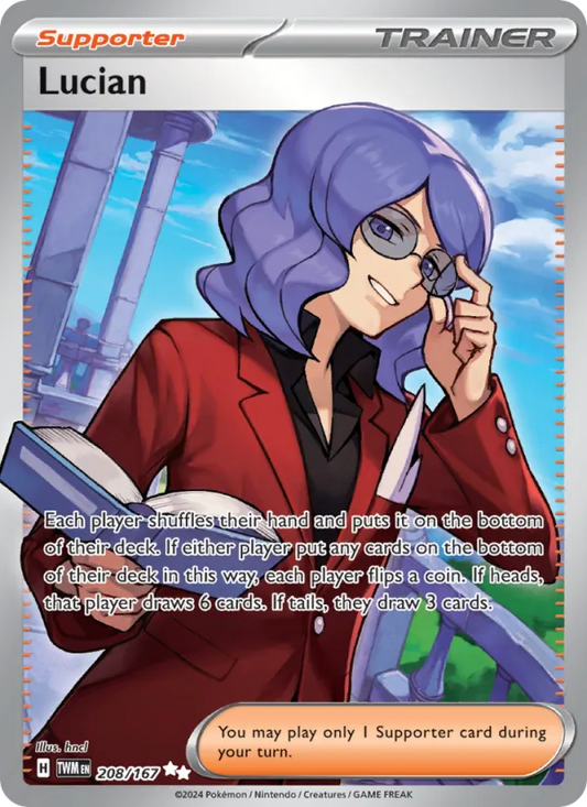 Lucian Holo 208/167 Twilight Masquerade Pokémon Card