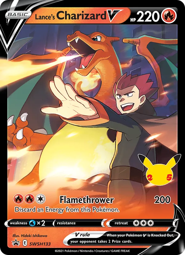 Lance's Charizard V Holo WH133/307 SWSH Black Star Promos Pokémon Card