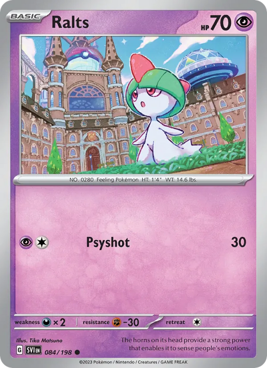 Ralts Normal 084/198 Scarlet & Violet Pokémon Card