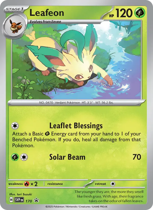 Leafeon Non-Foil 170/225 SVP Black Star Promos Pokémon Card