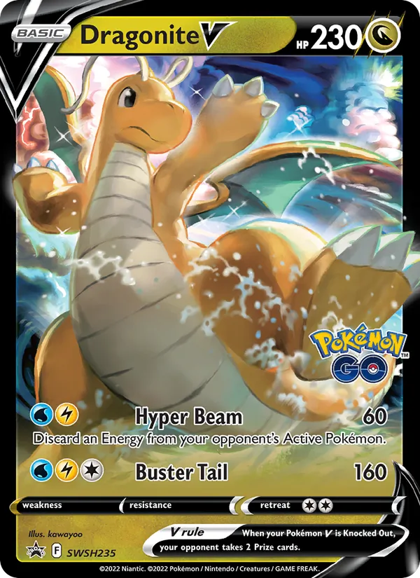 Dragonite V Holo WH235/307 SWSH Black Star Promos Pokémon Card