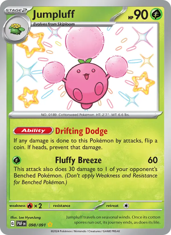 Jumpluff Holo 098/91 Paldean Fates Pokémon Card