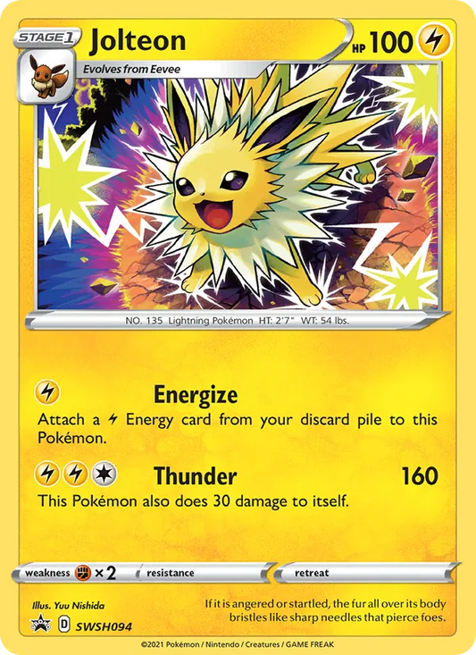 Jolteon Holo WH094/307 SWSH Black Star Promos Pokémon Card