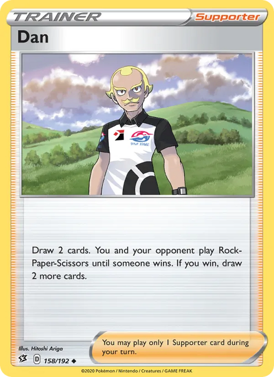 Dan Reverse Holo 158/192 Rebel Clash Pokémon Card