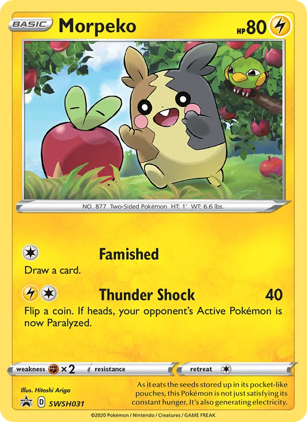 Morpeko Holo WH031/307 SWSH Black Star Promos Pokémon Card