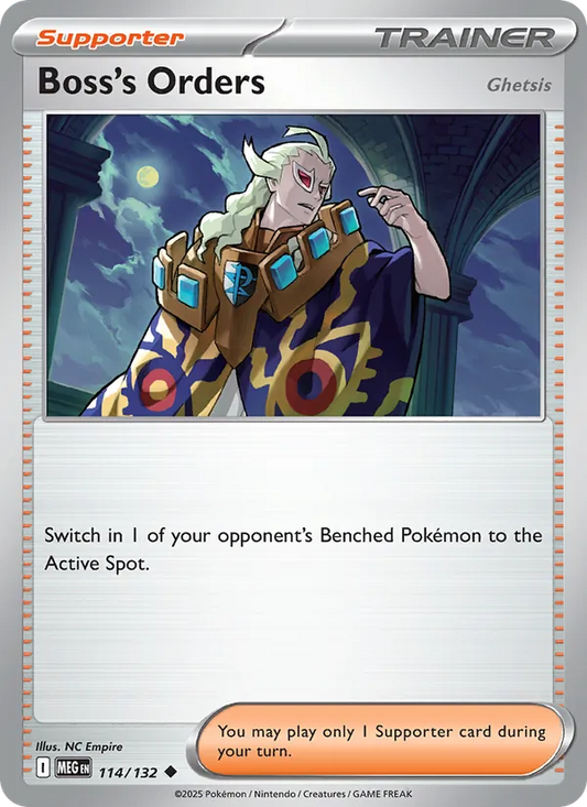 Boss's Orders Normal 114/132 Mega Evolution Pokémon Card