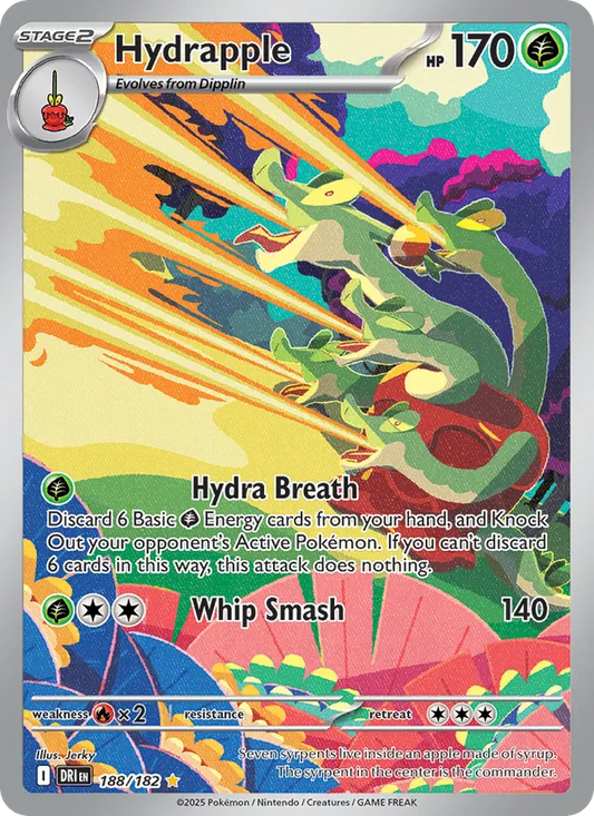 Hydrapple Holo 188/182 Destined Rivals Pokémon Card