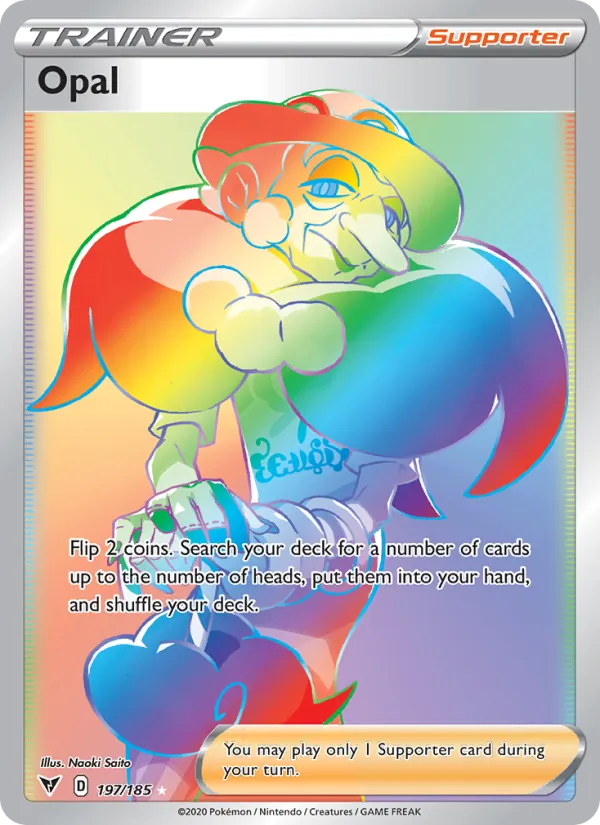 Opal Holo 197/185 Vivid Voltage Pokémon Card