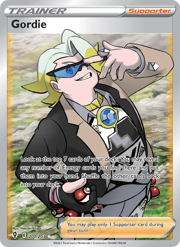 Gordie Holo 201/203 Evolving Skies Pokémon Card