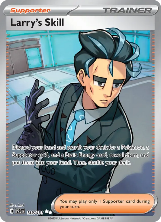 Larry's Skill Holo 139/131 Prismatic Evolutions Pokémon Card