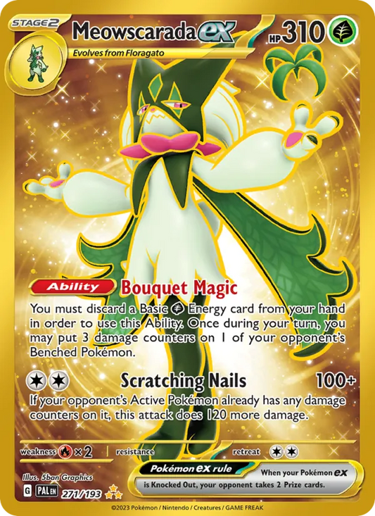 Meowscarada ex Holo 271/193 Paldea Evolved Pokémon Card