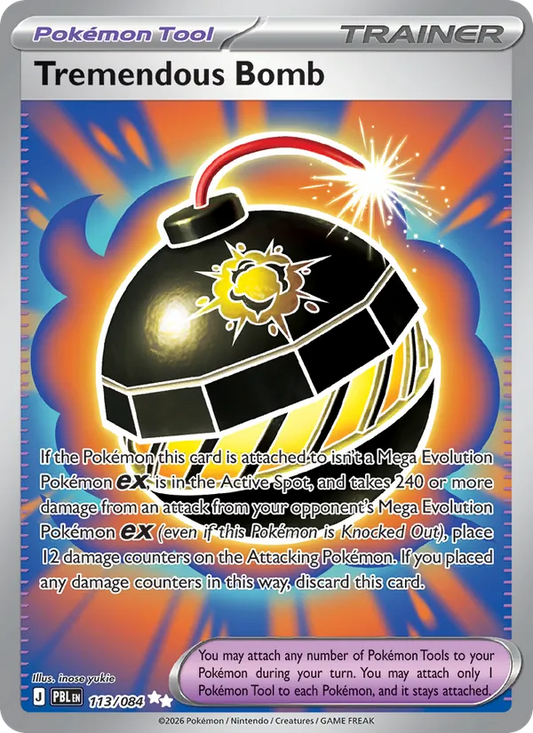 Tremendous Bomb Holo 113/84 Pitch Black Pokémon Card