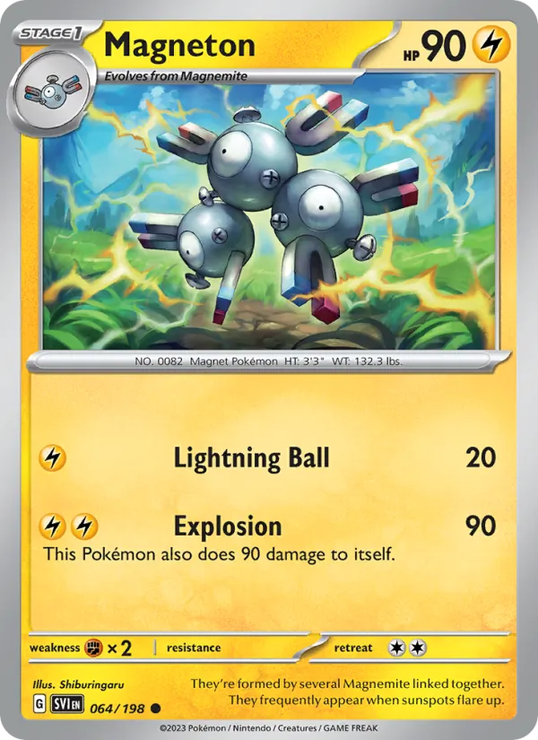 Magneton Non-Holo 064/198 Scarlet & Violet Pokémon Card