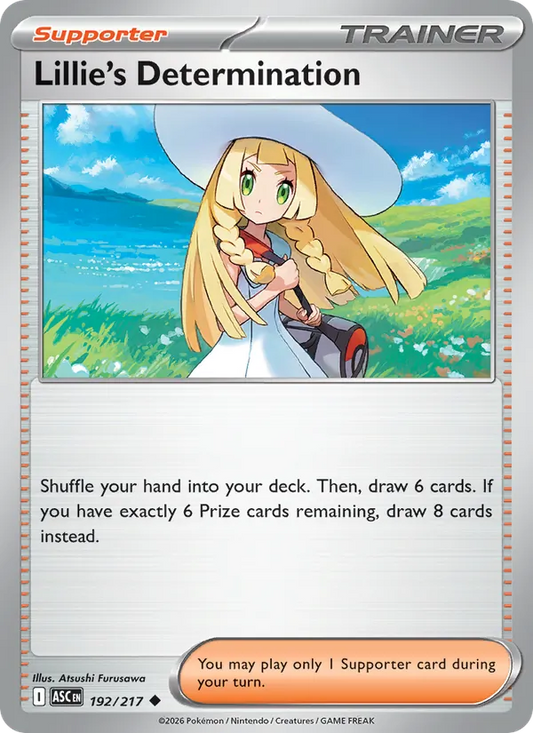 Lillie's Determination Normal 192/217 Ascended Heroes Pokémon Card