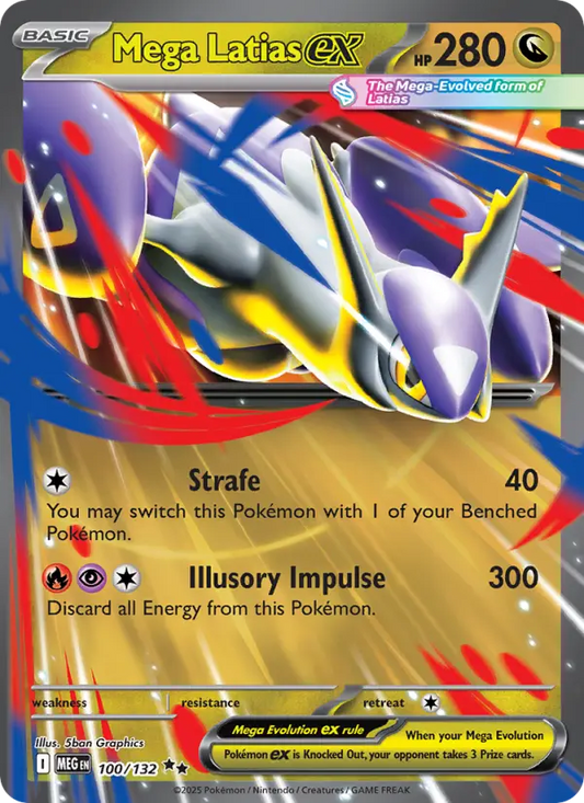Mega Latias ex Holo 100/132 Mega Evolution Pokémon Card