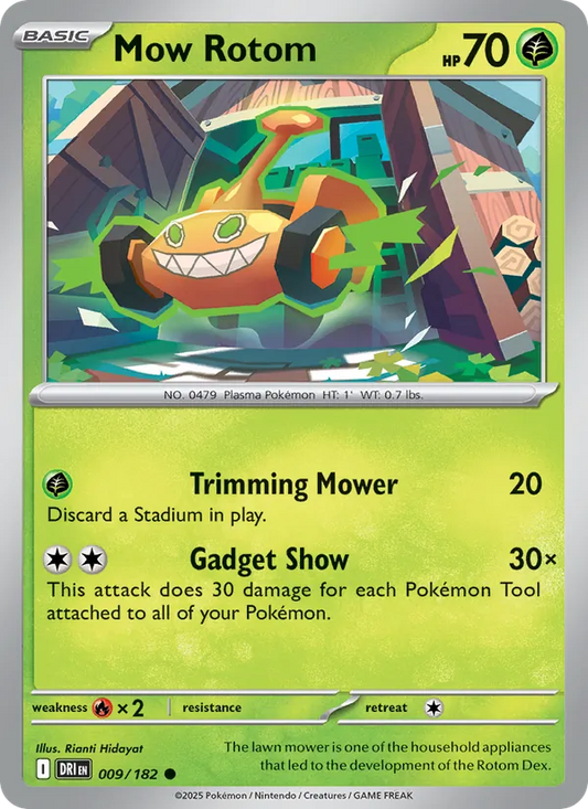 Mow Rotom Normal 009/182 Destined Rivals Pokémon Card