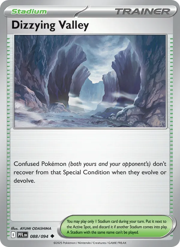Dizzying Valley Non-Holo 088/94 Phantasmal Flames Pokémon Card
