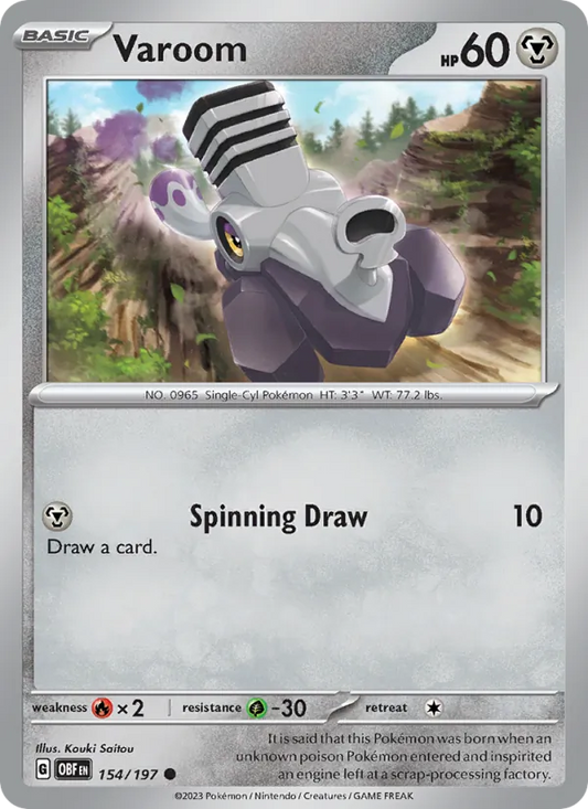 Varoom Normal 154/197 Obsidian Flames Pokémon Card