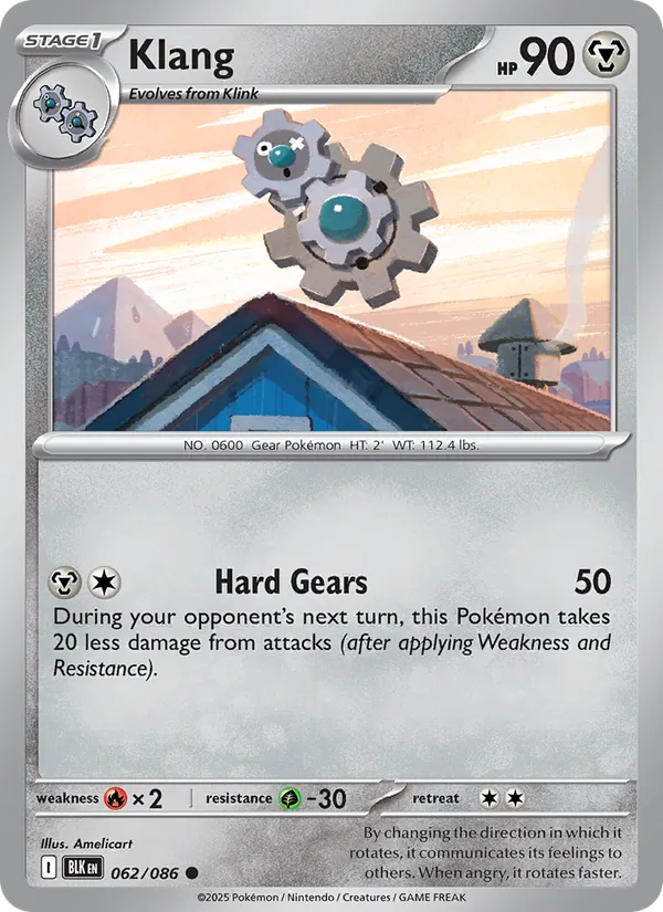 Klang Normal 062/86 Black Bolt Pokémon Card