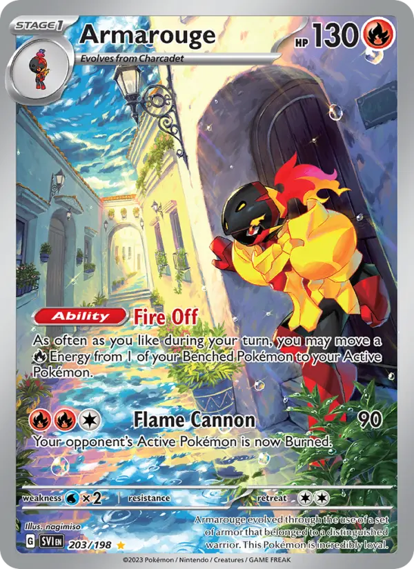 Armarouge Holo 203/198 Scarlet & Violet Pokémon Card