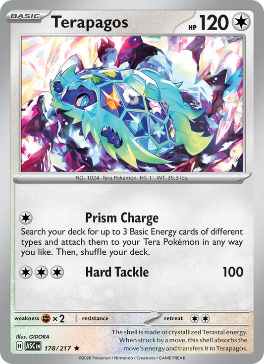 Terapagos Holo 178/217 Ascended Heroes Pokémon Card