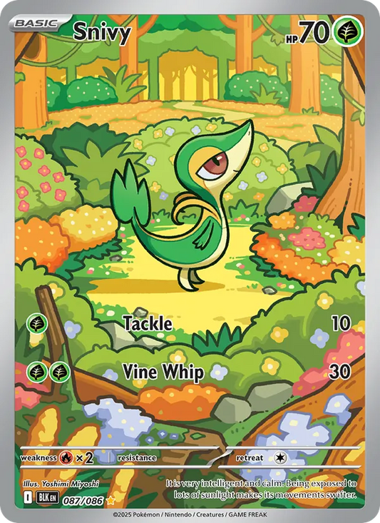 Snivy Holo 087/86 Black Bolt Pokémon Card