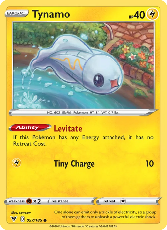 Tynamo Normal 057/185 Vivid Voltage Pokémon Card