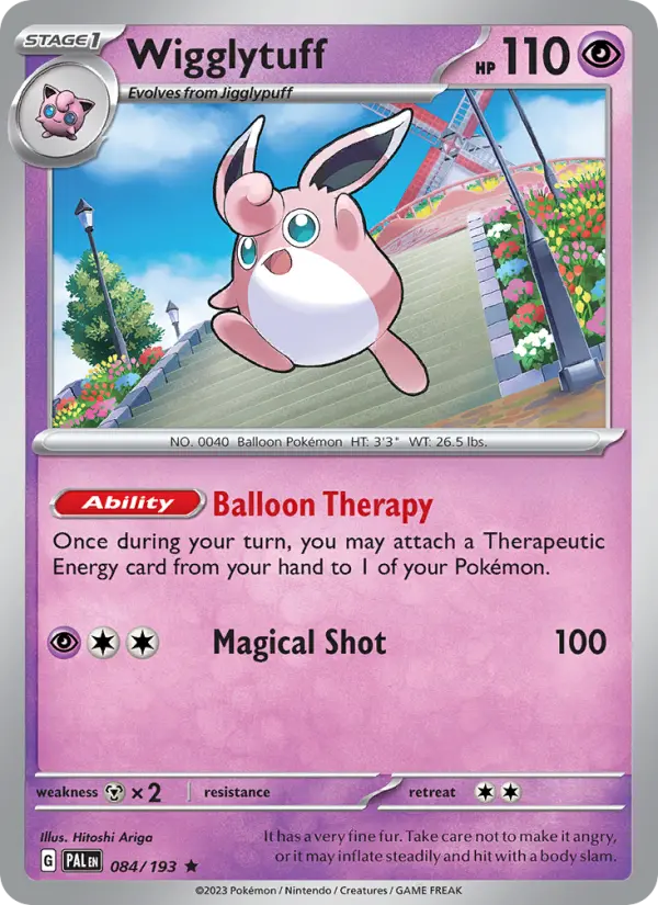 Wigglytuff Holo 084/193 Paldea Evolved Pokémon Card