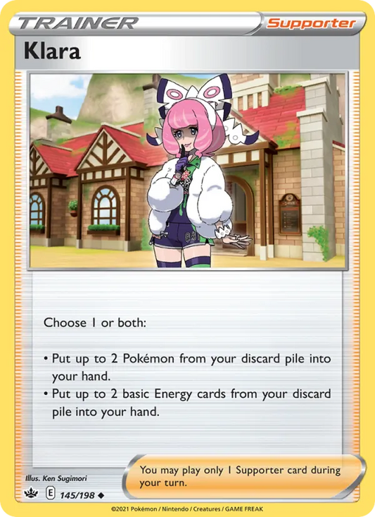 Klara Normal 145/198 Chilling Reign Pokémon Card
