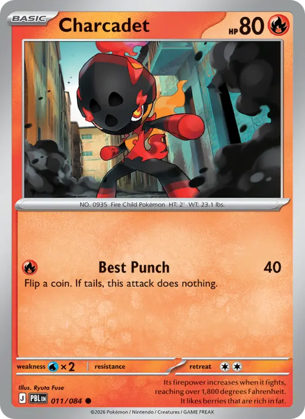 Charcadet Reverse Holo 011/84 Pitch Black Pokémon Card