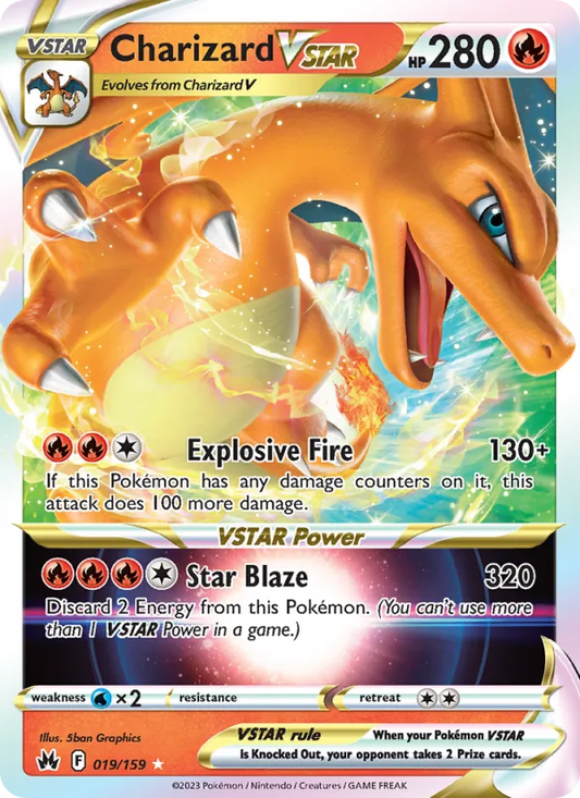 Charizard VSTAR Holo 019/159 Crown Zenith Pokémon Card